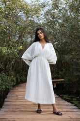 Soline Petal Linen Dress